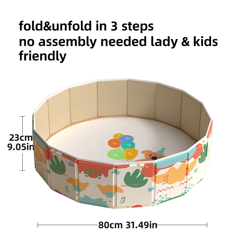 Portable Open Pet Play Fence for Small Animals Hamsters Guinea Pigs Chinchillas Indoor Outdoor Cage Playground（Free pet mat with