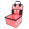 Pet Dog Car Seat with Storage Pockets Universal Pet Seat Cover for Small Medium Dogs Non-Slip Portable Travel Mat & Safety Bag