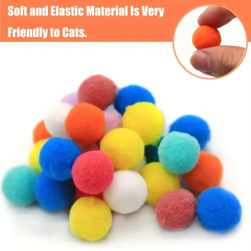 Interactive Cat Teaser Toy Adjustable Hanging Door Swing with Colorful Worms Plush for Indoor Cats Interactive Kitten Play