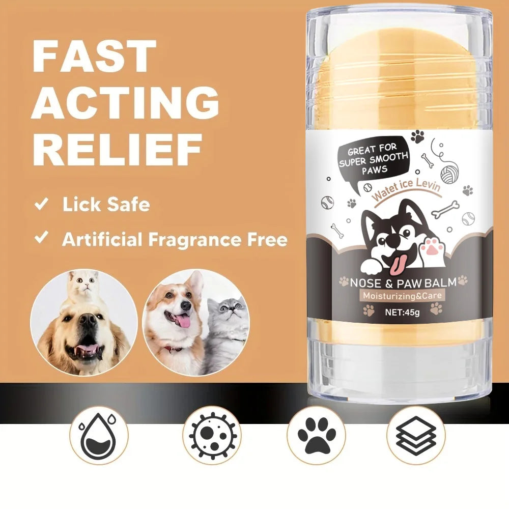 Pet Nose and Foot Moisturizing Cream - Containing Honey and Glycerin Pet Care Sticks, Powerful Moisturizing, Gentle and Non-Irritating, Suitable for Cats and Dogs