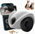 Pet Camera Treat Dispenser | Movable Pet Robot Camera,1080P Indoor Security Camera,2-Way Talk, Night Vision,Motion Detection