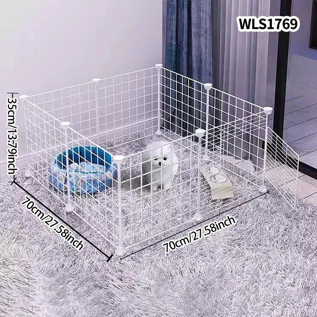 Pet Fence Is Portable for Outdoor Use, Easy to Assemble, Detachable and Storable, Indoor Dog Escape-Proof Fence, Suitable for Small Dogs, Cats, Rabbits, Mice, Guinea Pigs, DIY Cage