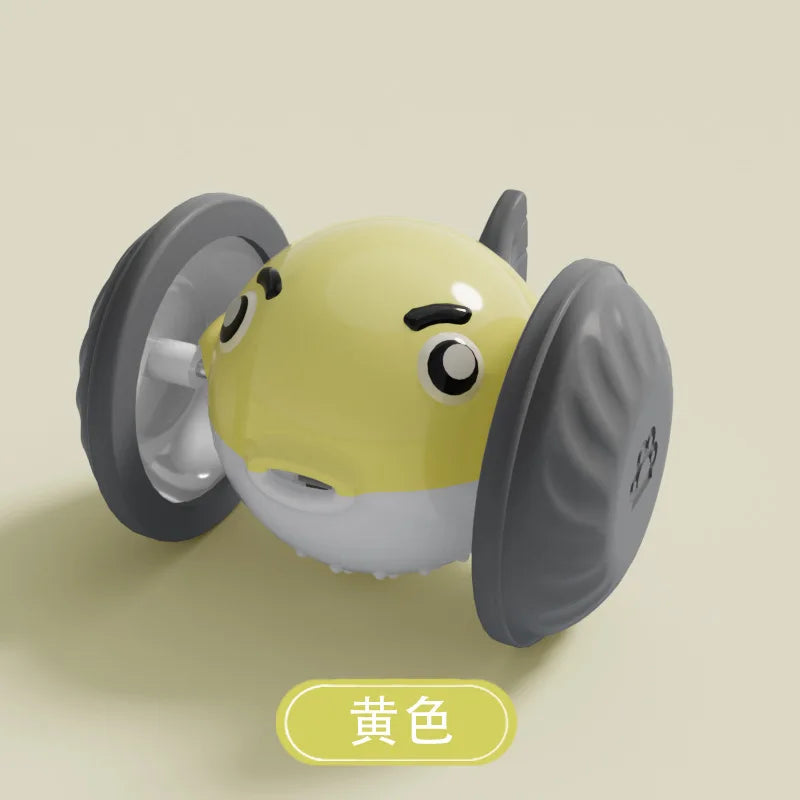 New pet self entertainment toy car, cat teasing tool, electric flying fish, intelligent running car, cat toy