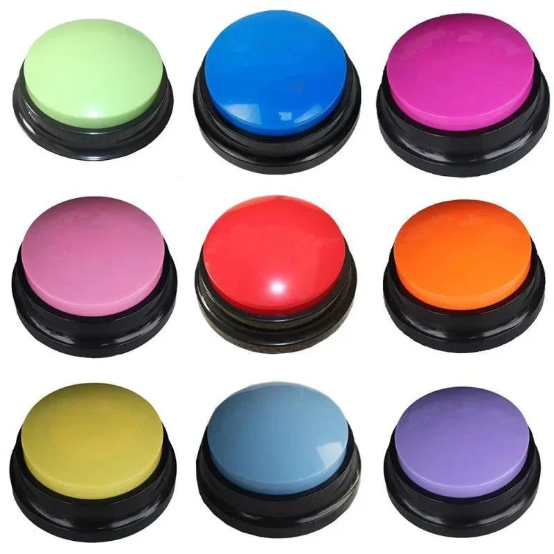 Pet Sound Box Recordable Talking Button Cat Voice Recorder Communication Supplies Training Squeeze Dog Toys Puppy Accessories