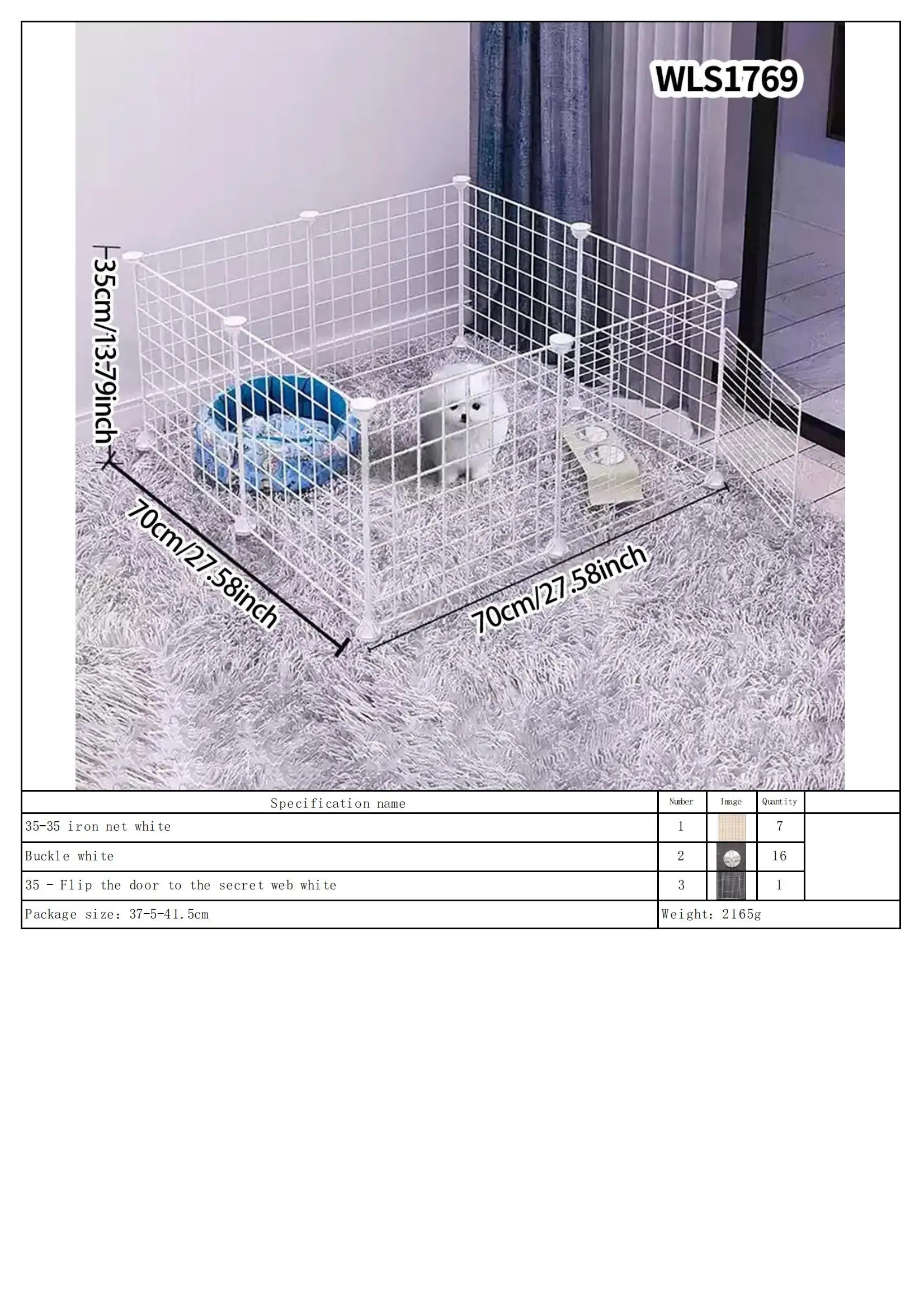 Pet Fence Is Portable for Outdoor Use, Easy to Assemble, Detachable and Storable, Indoor Dog Escape-Proof Fence, Suitable for Small Dogs, Cats, Rabbits, Mice, Guinea Pigs, DIY Cage