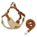 Cartoon Cute Pet Harness Leash Adjustable No Pull Dog Collar Harness Anti-Escape Dog Harness Outdoor Walking Travel