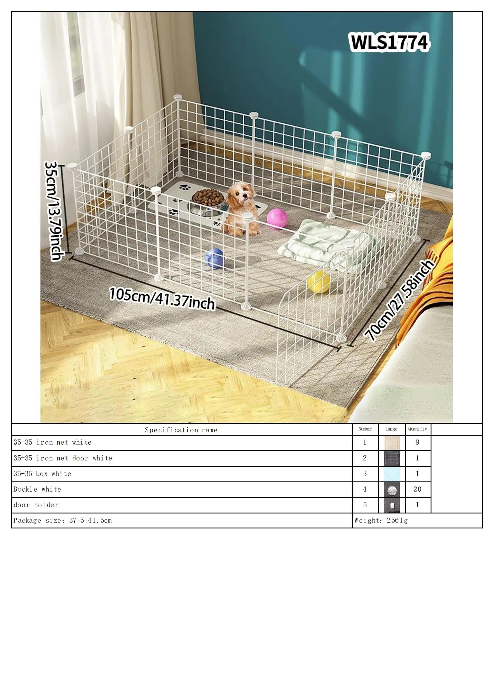 Pet Fence Is Portable for Outdoor Use, Easy to Assemble, Detachable and Storable, Indoor Dog Escape-Proof Fence, Suitable for Small Dogs, Cats, Rabbits, Mice, Guinea Pigs, DIY Cage