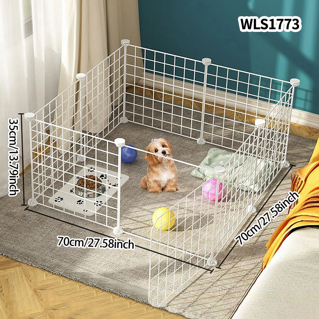 Pet Fence Is Portable for Outdoor Use, Easy to Assemble, Detachable and Storable, Indoor Dog Escape-Proof Fence, Suitable for Small Dogs, Cats, Rabbits, Mice, Guinea Pigs, DIY Cage