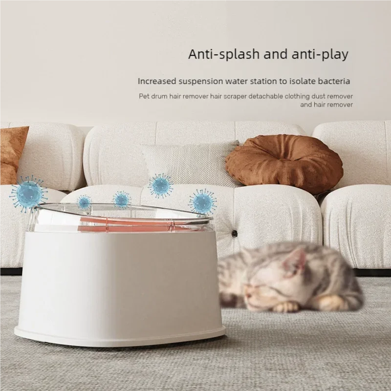 Floating Pet Water Bowl For Dogs Cats No Wet Mouth Anti Splash Portable Comfortable Drinking Non Slip Home Outdoor Use