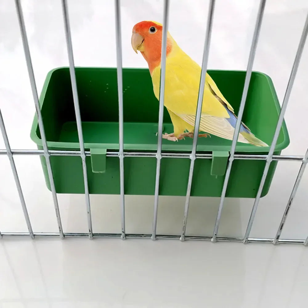 Multifunction Cage Standing Wash Shower Box Bird Toys Pet Bird Cleaning Products Birdcage Bird Food Tray Parrot Bathtub Animal