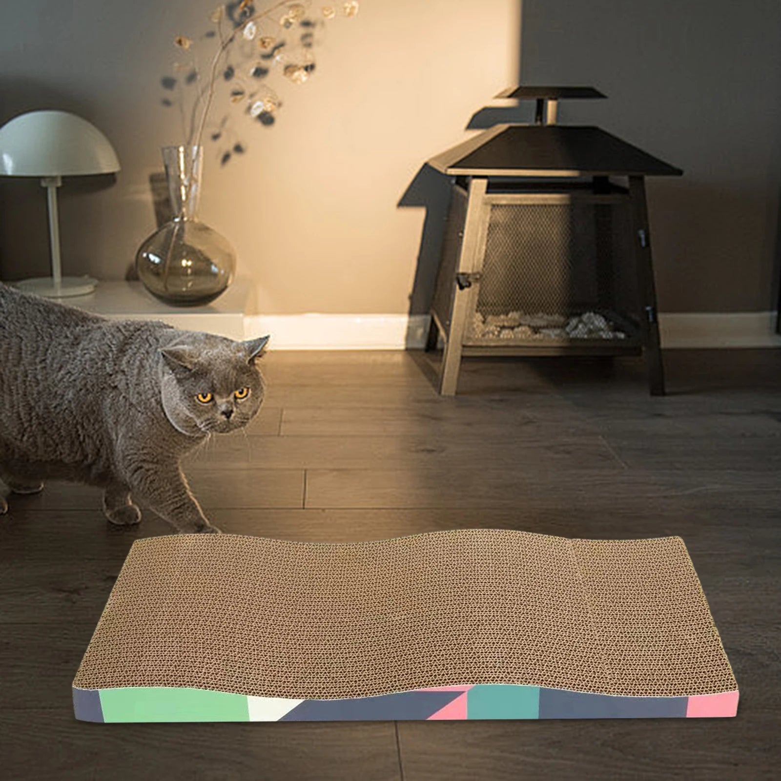 Cat Scratchers Cardboard Cat Scratching Board Durable Grind Claws Corrugated Paper Pets Sofa for Indoor Cats Kittens 고양이 스크래처
