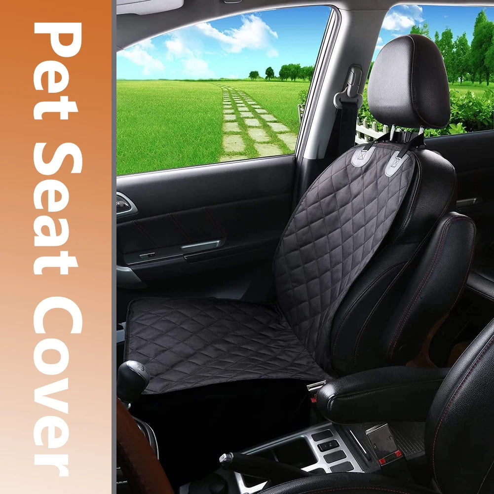 Dog Car Front Seat Cover Waterproof Folding Pet Cat Dog Carrier Mat Seat Cover Back Seat Pet Cover Protector for Cars Trucks SUV