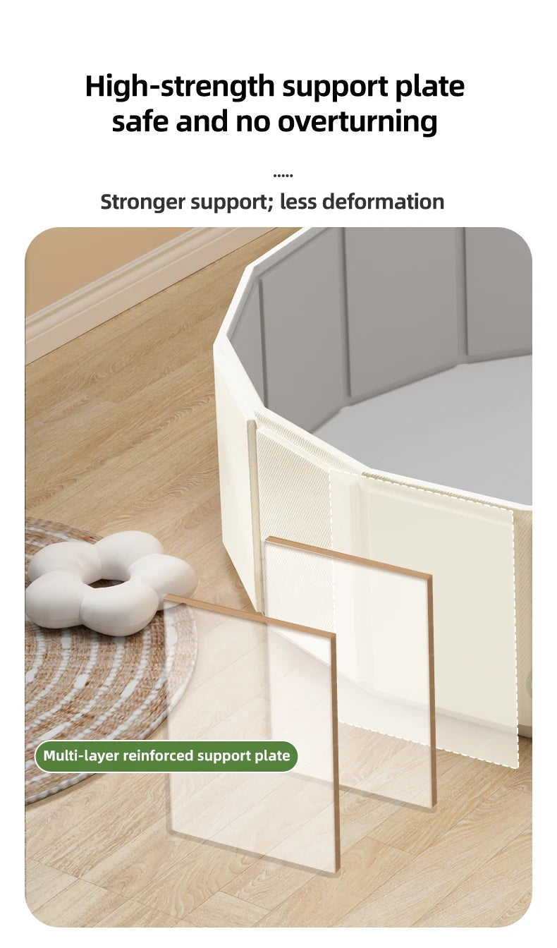 Portable Open Pet Play Fence for Small Animals Hamsters Guinea Pigs Chinchillas Indoor Outdoor Cage Playground（Free pet mat with